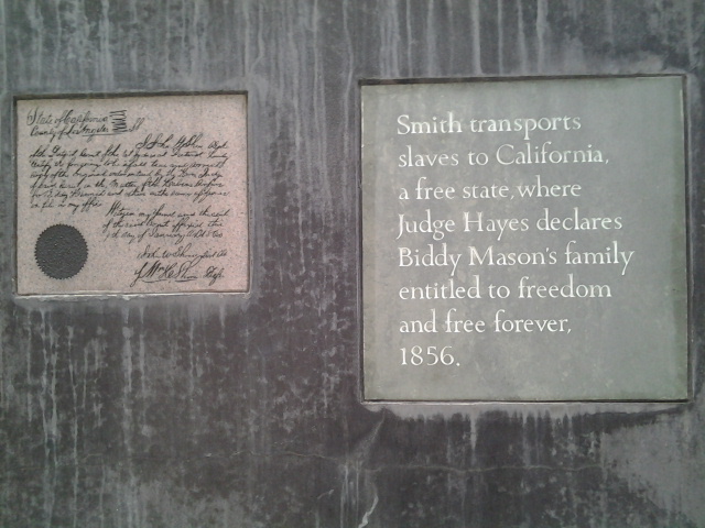 1856: Biddy fam free in CA.